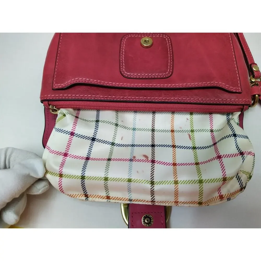 Coach Bleecker Red Leather Buckle Wristlet - Wallet